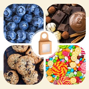 Mới có thể gập lại thực phẩm kẹo hộp treo chai rượu vang nâu kraft hộp giấy với cửa sổ - Product Image 4