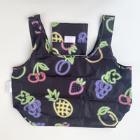 Sac de courses pliable réutilisable unisexe en polyester pongé de marque XIYI, poche carrée, écologique, recyclable, portable et élégant