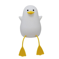 Lampe tactile LED rechargeable en silicone, design Canard à longues pattes, avec capteur de mouvement, protection oculaire, 2 vitesses, mini lumière d'ambiance colorée pour chambre