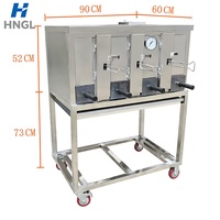 Four à poisson en acier inoxydable, machine de rôtissage commerciale sans fumée, barbecue électrique, gaz, charbon de bois pour restaurant, hôtel