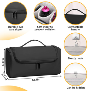 Bolsa <span class=keywords><strong>de</strong></span> Maquillaje Portátil <span class=keywords><strong>de</strong></span> Viaje, Estuche <span class=keywords><strong>de</strong></span> Almacenamiento Impermeable para Secador <span class=keywords><strong>de</strong></span> <span class=keywords><strong>Pelo</strong></span>, para Hombres y Mujeres - Product Image 2