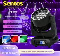 Lumière de scène à tête mobile en aluminium LED Focus quatre-en-un faisceau rouge/vert/bleu, indice de protection IP65, pour mariage, bar, performance