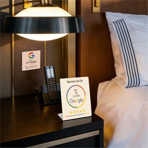 Autocollant de table à critiques rapides instantanées TapFive pour Google TikTok Instagram Facebook; Support <span class=keywords><strong>en</strong></span> PVC NFC RFID pour magasin de restaurant - Product Image 6