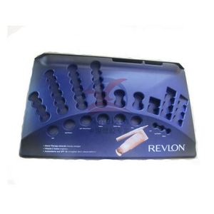 Plateau de forme PS Vac noir personnalisé de haute qualité pour affichage de bouteilles cosmétiques plateau d'insertion en plastique de moule épais avec service de coupe - Product Image 6