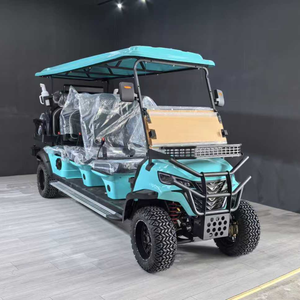 Carrito de Golf Eléctrico Todoterreno Blanco y Negro, 5-6 Asientos, 72V, 30-50 km/h, 90 km de Autonomía, Carrito Turístico, Certificado CE/DOT, 15-20 Grados - Product Image 5