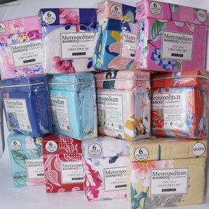 Bán Buôn Nhà Bộ Sưu Tập In Bộ Đồ Giường Nữ Hoàng Tấm Ga Giường Set Với Gối 6Pcs Set - Product Image 1