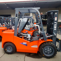 Mini chariot élévateur Heli 3 tonnes, chariots élévateurs diesel, transpalette hydraulique, fourches réglables, chariot élévateur diesel Heli 2T 2.5T 3.5 tonnes