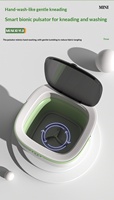 Lave-linge compact portable pliable transfrontalier 12L avec chargement par le haut, fonction lavage-essorage 8L, étanche