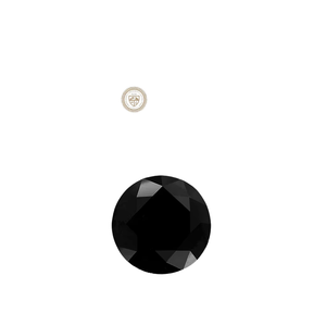 CVD tondo con taglio smeraldo 1,53 ct nero fantasia VVS2 per diamante naturale certificato per la creazione di gioielli - Product Image 1