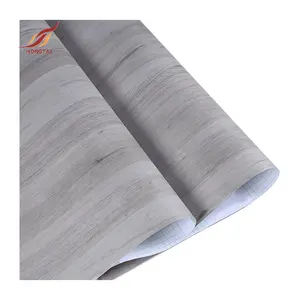 Self adhesive 1.22*50M/Roll PVC wood grain kitchen cabinet protection film for home renovation