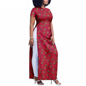 Vêtements africains imprimés Yibaoli pour femmes, <span class=keywords><strong>en</strong></span> coton ciré Ankara, robes longues - Product Image 3