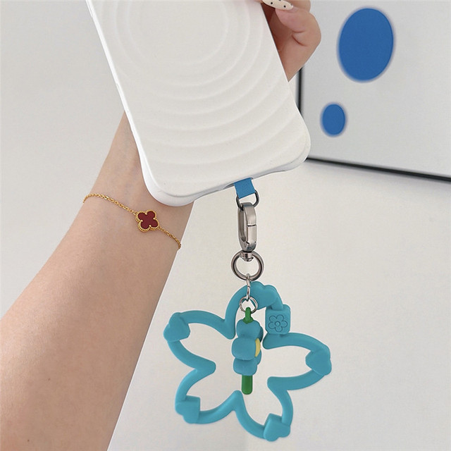 Creative Candy-colored Star-shaped Ring Silicone Wristband Adjustable Wrist Lanyard for Phone