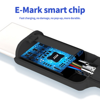 Cable USB3.2 Gen 2 Tipo C de Alta Velocidad para Datos y Carga Rápida con Revestimiento de Nailon para Computadora