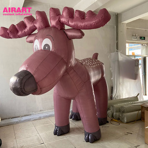 Tienda inflable de renos iluminada <span class=keywords><strong>para</strong></span> exteriores, mascota <span class=keywords><strong>para</strong></span> decoración de Navidad, venta directa de fábrica - Product Image 5