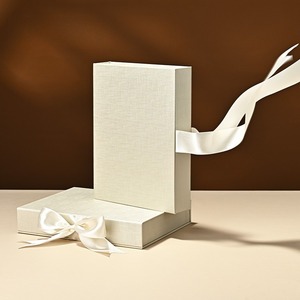 Custom Jewelry <b>storage</b> box, flip cover creative ribbon design ring necklace jewelry display gift box - Product Image 3