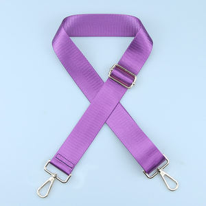 Cinturino <span class=keywords><strong>viola</strong></span> tinta unita tracolla lunga 3.8cm tracolla all'ingrosso tracolla larga OEM ODM - Product Image 1