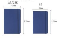 Agenda/Journal/Notebook personnalisé en cuir PU souple A5 A6 avec bande élastique et reliure cousue pour la promotion/usage professionnel