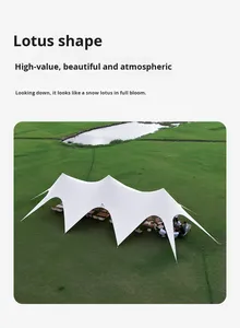 Tente dôme Three Peaks Lotus Cloud Top en tissu Oxford, imperméable >3000 mm, grande tente dôme d'été pour le camping en plein air, Three Peaks Camel Peak - Product Image 6