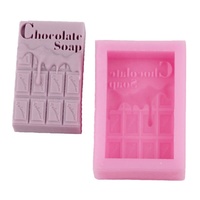 Moule en silicone économique pour bougies et savons, avec motifs 3D classiques et populaires (chocolat, jus et textes), pour la création artisanale DIY