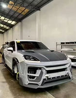 Kit carrosserie complet TechArt Aero Kit en carbone mat pour Porsche E3.2 Cayenne 2024-2025 avec système d'échappement central, installation facile