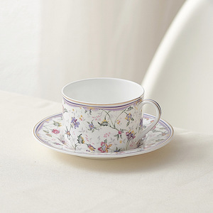 Dropshipping Shopify Ceramic Coffee Cup Saucer Set Nordic Style Floral Tea <b>Mug</b> Gift <b>Box</b> Home Kitchen - Product Image 4
