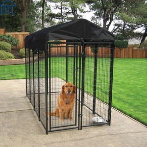 Kandang Anjing Luar Ruangan Berkualitas Tinggi dari Baja Karbon Anti Air dengan Lapisan Bubuk Pelindung UV, Tersedia dalam Berbagai Ukuran, Dilengkapi Atap - Product Image 5