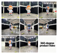 Modèle d'astronaute gonflable pour publicité extérieure avec lumières LED, astronaute gonflable personnalisé pour la décoration