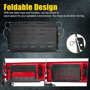 Table pliante à Double hayon, étagère de chargement pliable, pour <span class=keywords><strong>Jeep</strong></span> <span class=keywords><strong>Wrangler</strong></span> JL 2018 2019 2020 2021 <span class=keywords><strong>2</strong></span>/4 porte - Product Image 6