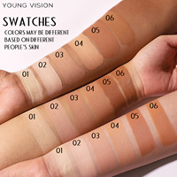 Maquillage à Marque Privée Hydratant Couvrance Totale Imperméable Longue Tenue Changeant de Couleur Fini Mat