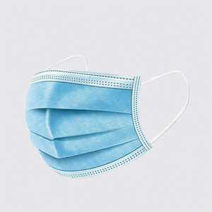 Masque facial jetable en PP non tissé 3 plis de haute qualité avec boucles auriculaires rondes de 3 mm, masque facial anti-poussière pour adultes pour la sécurité - Product Image 4