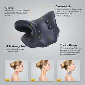 Beauty Lady Office-Corrector de cuello para hombre, almohada de tracción Cervical, estirador de cuello quiropráctico/ - Product Image 2