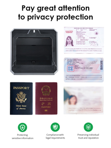 Escáner automático de pasaporte de hotel OEM ODM de fábrica OCR MRZ, lector de pasaporte de tarjeta de identificación de licencia de conducir manos libres para aduanas de aeropuerto - Product Image 3