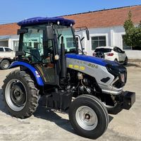 Mini Trattore 4x4 con Caricatore Frontale e Retroescavatore, Piccolo Veicolo Agricolo 70/80hp ad Alta Produttività