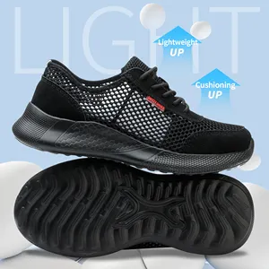 High Quality Breathable Sneakers Protective Sport Work Lightweight Fashion Summer Safety Shoes With Rubber Outsole