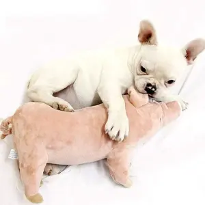 Doggy Sleeping Male Pet Sex Vent Stuffed Poodle Play Cat Companion Animal Stress Plush Pink Pig Dog Toy