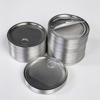 401 #   502 # 603 #   Couvre-boîtes en aluminium à décollement facile, type O, en fer blanc avec anneau en feuille d'aluminium, à ouverture facile pour emballages de boîtes en carton