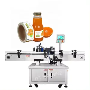 Full Automatic Round Bottle Juice Bottle Self Adhesive Roll Type Labelling Machine Wrap Around