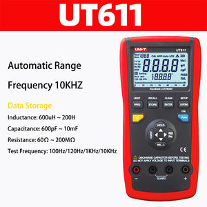 Puente digital LCR portátil UT611 UT612, cable de prueba, cable de prueba, 1/2 ", 1/2 - Product Image 5