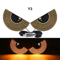 Lumière décorative universelle pour pare-brise arrière de voiture, panneau LED matriciel flexible programmable, lumière œil de démon