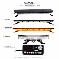 SM600A-2 30 Zoll Lichtleiste 108 LED ECE R65 SAE J845 51 Muster 12-24V Bernstein Weiß Stroboskop 3 Jahre Garantie