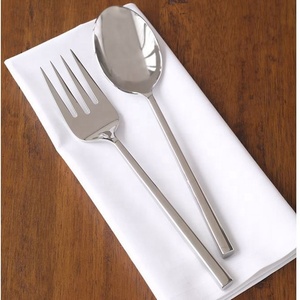 Juego de Servidores de Ensalada de Cerámica Ecológicos, Cubiertos de Acero Inoxidable, Utensilios Brillantes y Pulidos para el Hogar, Niños, Hoteles, Bodas, Premium - Product Image 3
