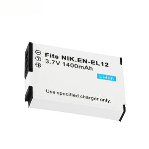 Batería recargable de iones de litio EN-EL12 de 1400mAh y 3.7V para Nikon <span class=keywords><strong>Coolpix</strong></span> S9700 S9500 S9400 S9300 S9100 S8200 - Product Image 3