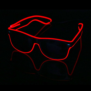 Télécommande intelligente El Fil Néon LED Allument En Forme D'obturateur Lueur Lunettes de Soleil Rave Noeud papillon Costume - Product Image 1