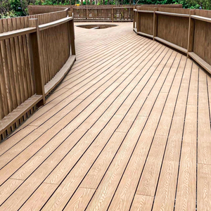 Ngoài trời đương đại <span class=keywords><strong>WPC</strong></span> 3D dập nổi hạt gỗ bề mặt gỗ nhựa composite <span class=keywords><strong>decking</strong></span> - Product Image 6