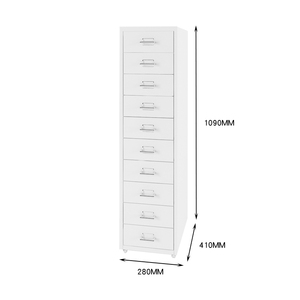 2025 Bureau Grande Capacité 10 Étage Tiroir Couleur Vertical Mobile Armoires De Stockage De Fichiers En Acier - Product Image 4