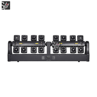 Lampu KTV RGB Laser Pencahayaan Panggung Little Dragonfly 16Arms RGBW 4in1 Full Color Beam Moving Head Strobe Laser Lampu DJ