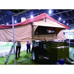 <span class=keywords><strong>Camping</strong></span> en plein air 4x4 Offroad voiture Pliable Coque rigide Tente de toit en aluminium pour voiture - Product Image 4