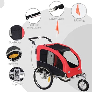 Dog <strong>Bike</strong> Trailer Cart <strong>Pet</strong> Trailer Dog Bicycle <strong>Carrier</strong> with Spring Suspension - Product Image 3