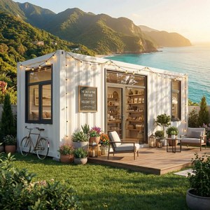 Casa Pequeña Plegable de Acero de 20 pies, Moderna y Económica, Personalizable, Prefabricada, <span class=keywords><strong>para</strong></span> Jardín, Oficina, Tienda, Cabaña de Vacaciones, Uso en Exteriores - Product Image 2