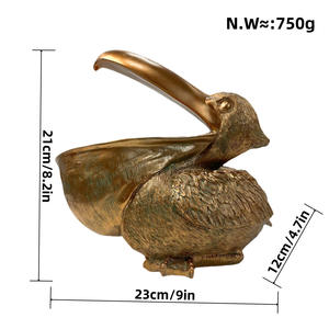 Ornamento Creativo in Resina Fatto a Mano per Conservare Chiavi, Tema Amore, Design Tucano e <span class=keywords><strong>Pellicano</strong></span> per Arredamento Casa, Natale, Pasqua, Capodanno - Product Image 5